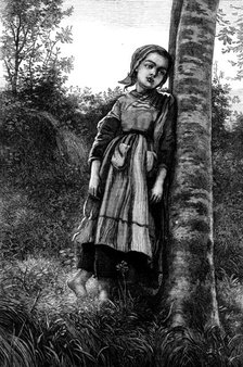 "A Breton Girl - Evening," by F. J. Skill, 1871. Creator: Frederick John Skill.