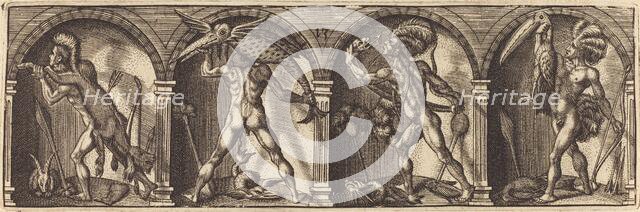 Les divers pourtraicts et figures XIII, c. 1600. Creator: Master AD.