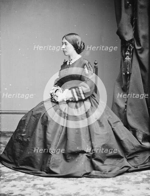 Mrs. U.S. Grant, between 1855 and 1865. Creator: Unknown.