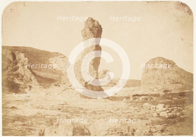 St. Andrews. The Spindle Rock, 1843-47. Creators: David Octavius Hill, Robert Adamson, Hill & Adamson.