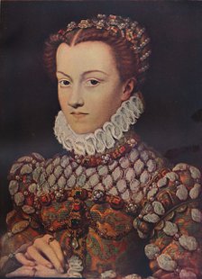 Elizabeth of Austria, (1554-1592), wife of King Charles IX (1550-1574), c1571, (1911). Artist: Francois Clouet