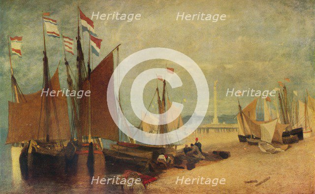'Dutch Boats off Yarmouth, Prizes during the War', c1823 (1934). Artist: John Sell Cotman.