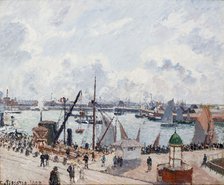 The Outer Harbour of Le Havre. Morning. Sun. Artist: Pissarro, Camille (1830-1903)