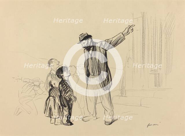 L'Église de leurs pères, c. 1914/1919. Creator: Jean Louis Forain.