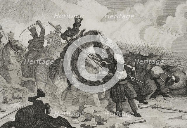 First Carlist War, (1833-1840): Northern Front, 1842. Detail.  Creator: Pedro Celestino Mare.