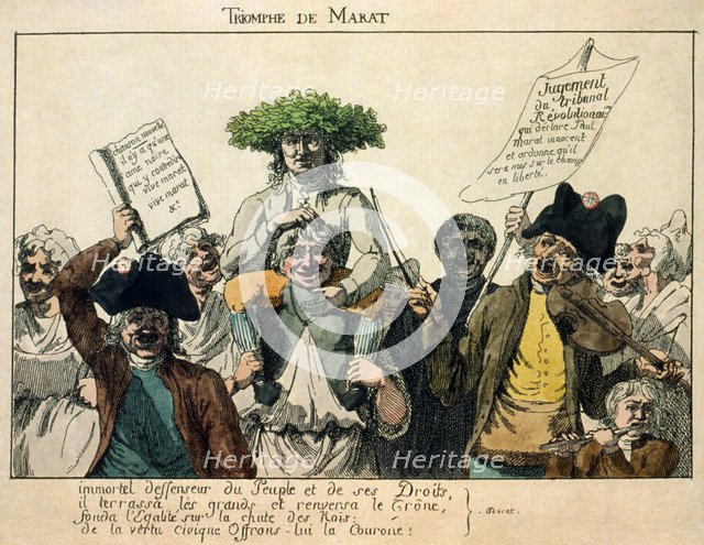 The Triumph of Marat, 1793. Artist: French master  