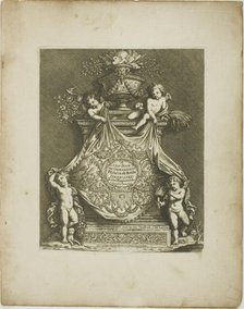 Plate One, from A New Book of Ornaments, 1704. Creator: Simon Gribelin.