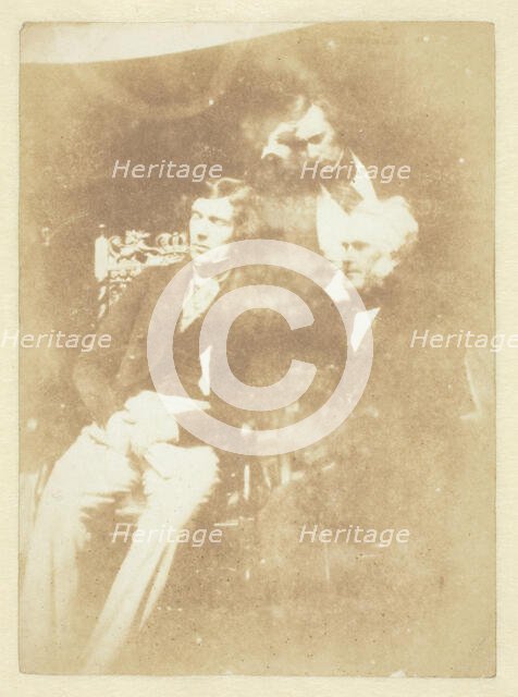 James Gordon, William Hanna D.D. and 'Mr. Cowan', 1843/47. Creators: David Octavius Hill, Robert Adamson, Hill & Adamson.