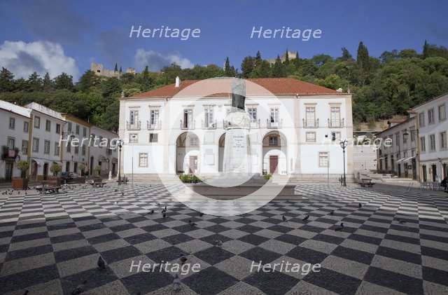 Statue of Gualdim Pais, Tomar, Portugal, 2009. Artist: Samuel Magal