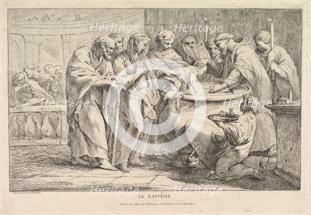 The Baptism, ca. 1734. Creator: Pierre Charles Tremolieres.
