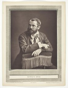 Antoine Gustave Droz (French writer, 1832-1895), c. 1853/72. Creator: Nadar.
