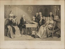 Mozart at Vienna. He plays his opera Don Juan for the first time, c1850. Creator: Cornilliet, Jean Baptiste Alfred (1807-1895).