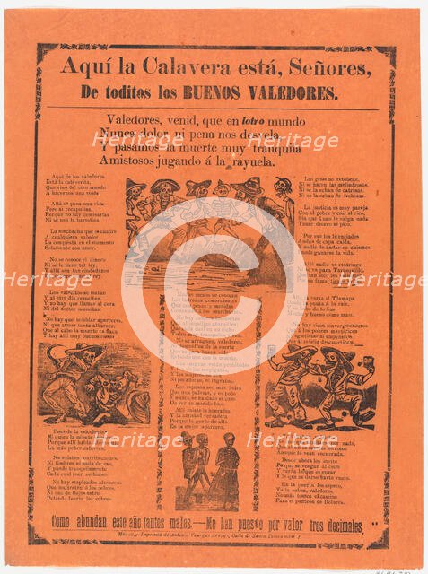 Skeletons of the good defenders, ca. 1900-1910., ca. 1900-1910. Creators: José Guadalupe Posada, Manuel Manilla.