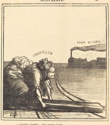 Versailles!... Trois semaines d'arrêt!, 1871. Creator: Honore Daumier.