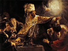  'Belshazzar's Feast', c. 1639 by Rembrandt.