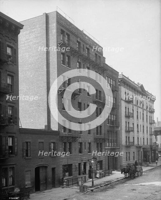 Exterior of tenement, New York City, between 1900 and 1910. Creator: William H. Jackson.