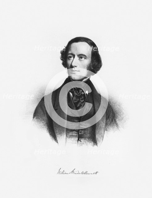 Portrait of the composer William Sterndale Bennett (1816-1875).