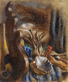 Still Life with Shell (Sea Flower), 1934. Creator: Savinio, Alberto (1891-1952)