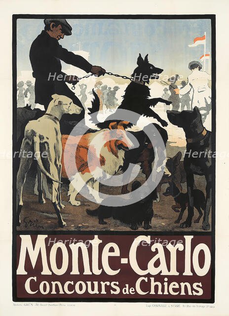 Monte Carlo, Concours de Chiens, 1900s. Creator: Grün, Jules-Alexandre (1868-1938).