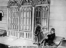 Assasination of Antonio Cánovas del Castillo, 1897. Artist: Unknown