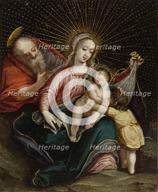 The Holy Family with Saint John the Baptist, 18th century. Creator: Anon.