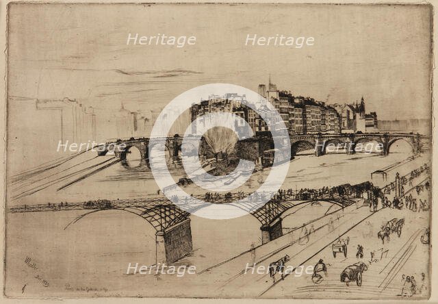 Isle de la Cité, Paris, 1859. Creator: James Abbott McNeill Whistler.
