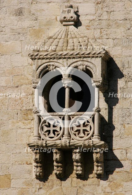 Belém Tower (Tower of Belém), Lisbon, Portugal, 16th century, 2008. Architectural detail. Creator: Unknown.