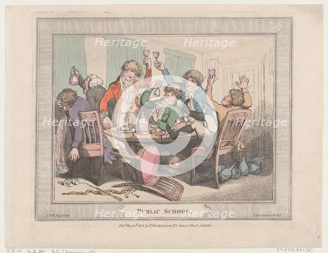 Public School, May 10, 1802., May 10, 1802. Creator: Thomas Rowlandson.