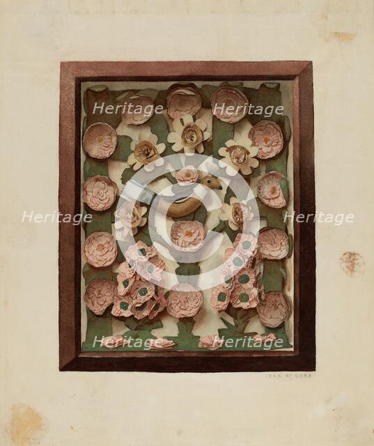 Valentine in Shadow Box, c. 1938. Creator: Inez McCombs.