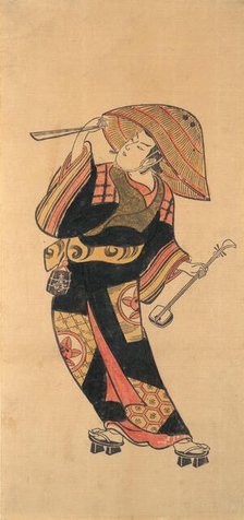 Ichimura Takenojo VIII, ca. 1720. Creator: Attributed to Torii Kiyotomo.