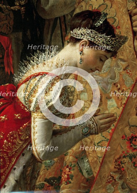 Empress Joséphine (The Coronation of Napoleon, Detail). Artist: David, Jacques Louis (1748-1825)