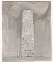 Interior of tower at the Tomb of Cicero between Itri and Gaeta, 1778. Creator: Louis Ducros.