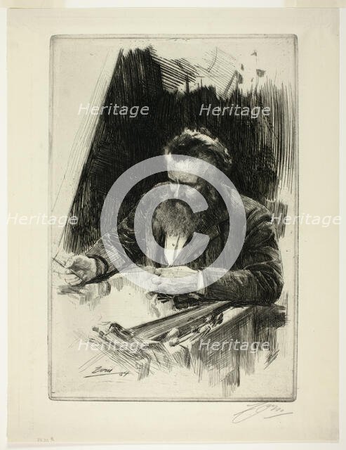 Axel Herman Haig III, 1884. Creator: Anders Leonard Zorn.