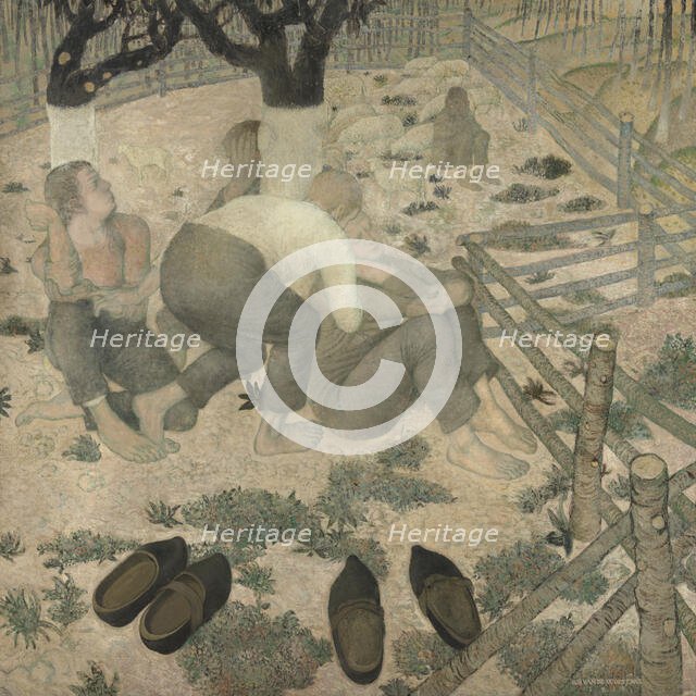 The Sleepers, 1918. Creator: Gustave van de Woestijne.