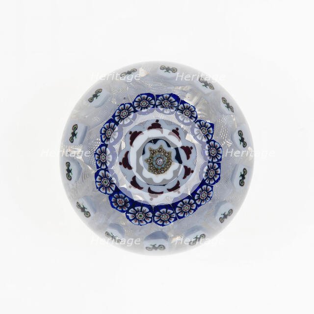 Paperweight, Baccarat, c. 1846-55. Creator: Baccarat Glasshouse.