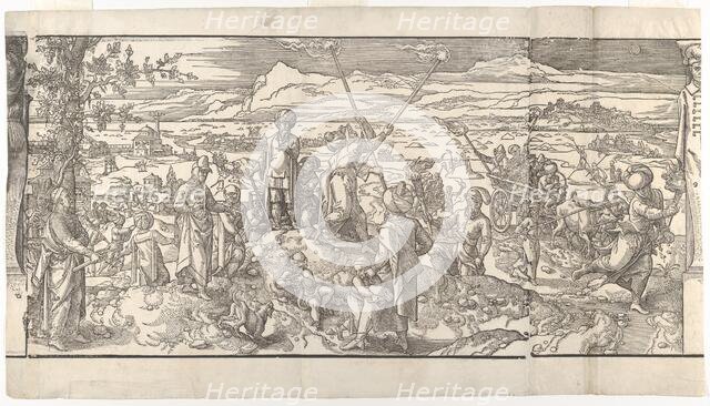 Festival of the New Moon from the frieze Ces Moeurs et fachons de faire de Turcz (Customs ..., 1553. Creator: Unknown.