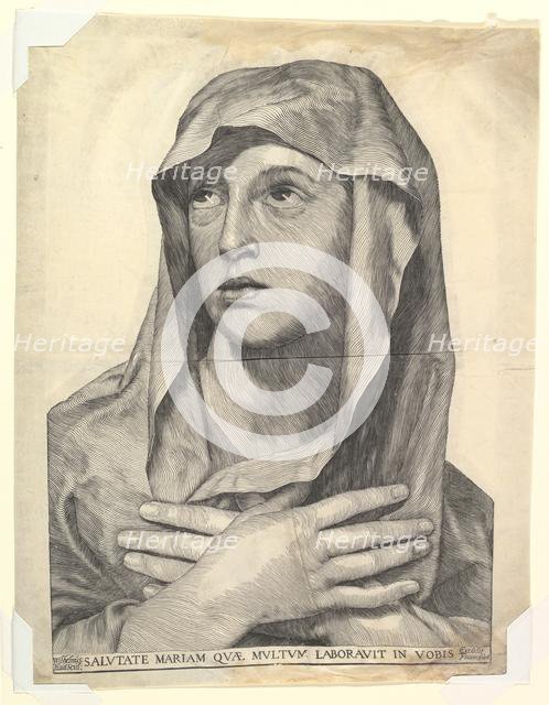 Bust of Mary with Crossed Hands.n.d. Creator: Wilhelm Traut.