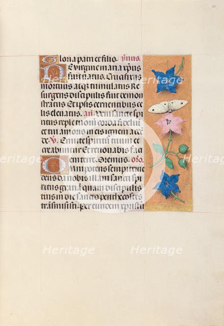 Hours of Queen Isabella the Catholic, Queen of Spain: Fol. 33r, c. 1500. Creator: Master of the First Prayerbook of Maximillian (Flemish, c. 1444-1519); Associates, and.