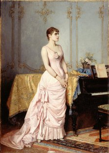 Portrait of Rose Caron (1857-1890), singer, 1886. Creator: Auguste Toulmouche.