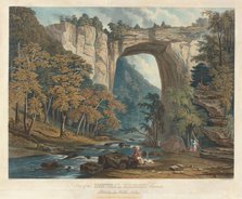 View of the Natural Bridge, 1835. Creator: William James Bennett.