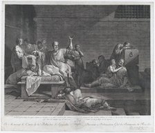 The Death of Socrates, 1790. Creator: Jean Francois Pierre Peyron.