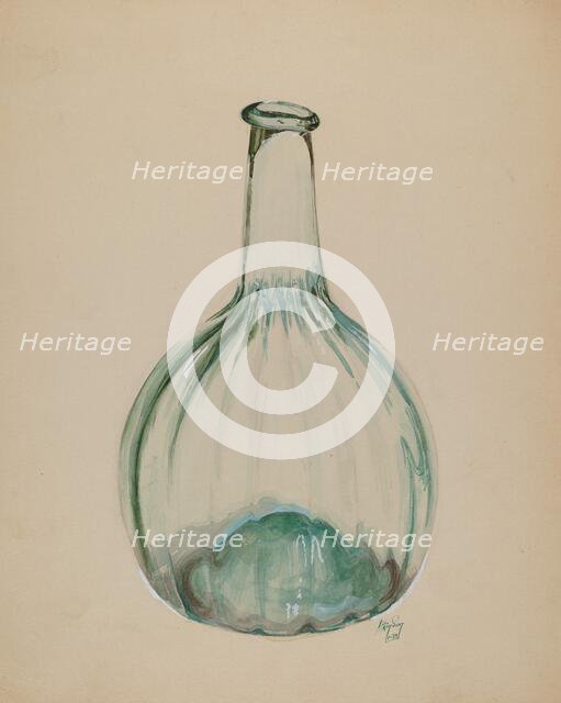 Blown Bottle, 1937. Creator: Ralph Atkinson.