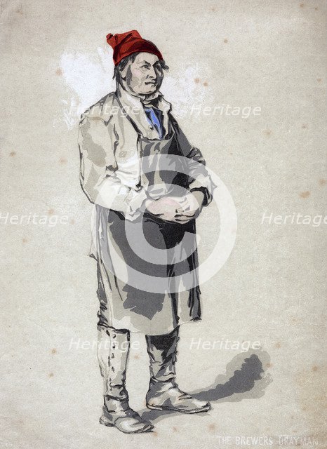 'The Brewer's Drayman', 19th century. Artist: Unknown
