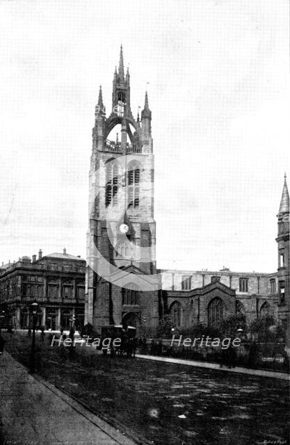 The Cathedrals of Great Britain: St. Nicholas, Cathedral of the Diocese of Newcastle, 1895. Creator: Francis Frith & Co.