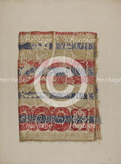 Eagle Coverlet, c. 1938. Creator: Eva Wilson.