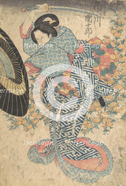 Print, 19th century., 19th century. Creator: Utagawa Kunisada.