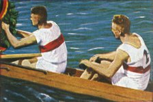 German winners of the coxless pairs, 1928. Creator: Unknown.