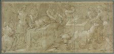 Aeneas and His Companions Preparing Animals for Sacrifice, n.d. Creator: Avanzino Nucci.