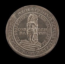 John Huss Centenary Medal [reverse], 1515. Creator: Unknown.