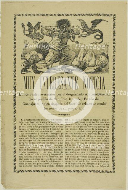 Very Interesting News, 1910. Creator: José Guadalupe Posada.
